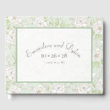 Casamento de Rosa Branca Verde Salvia