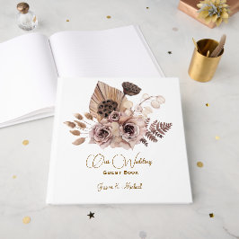 Livro De Visitas Casamento de Rosas de cor suave