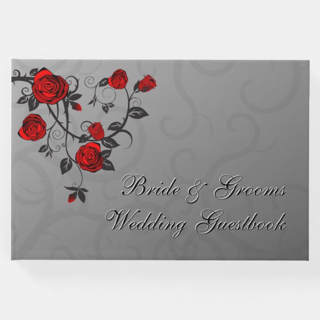 Livro De Visitas Casamento de Rosas Encantados (Frente)