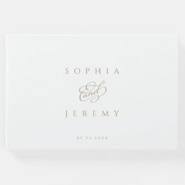 Livro De Visitas Casamento de Script Elegante