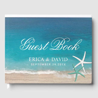 Livro De Visitas Casamento de Verão de Starfish Beach