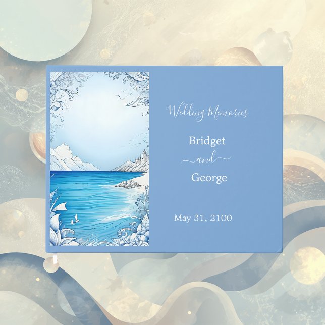 Livro De Visitas casamento de vibe na costa azul (Criador carregado)