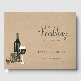 Livro De Visitas Casamento de Vinha de Vinho Russo