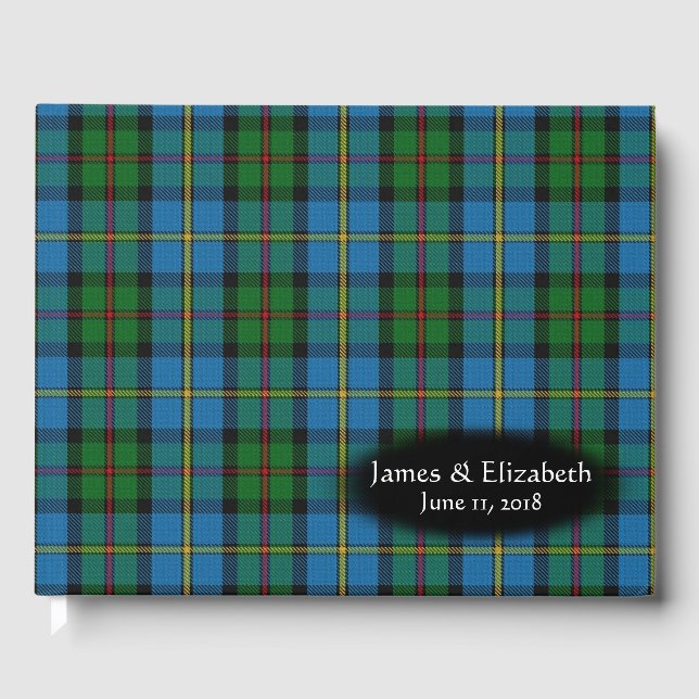 Livro De Visitas Casamento de Xadrezes do Clan MacLeod Tartan (Frente)