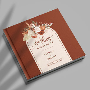Livro De Visitas Casamento do Arco de Boho de Grass Grass Pampas