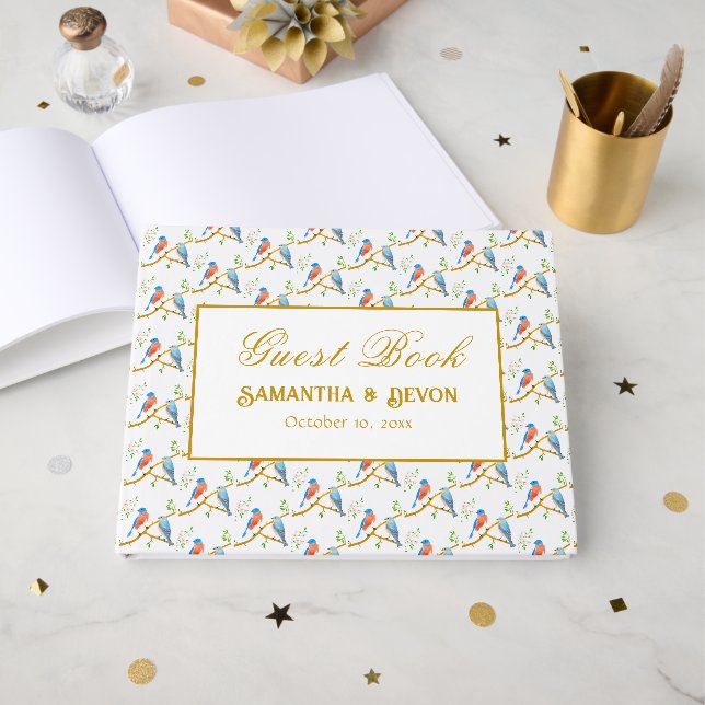 Livro De Visitas Casamento dos Azulejos (Frente aberta)