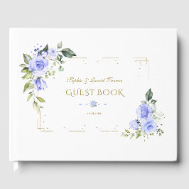Livro De Visitas Casamento Dourado de imagens da flauta azul