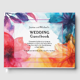 Livro De Visitas Casamento 😍 Elegante Anemone Dreamscape