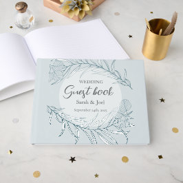 Livro De Visitas Casamento Elegante Boho Wildflower