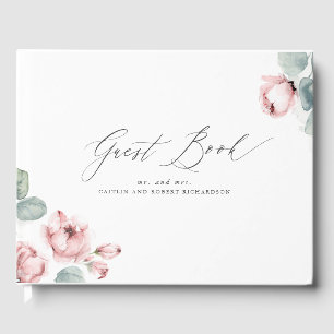 Livro De Visitas Casamento Elegante de Dusty Rosa