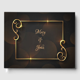 Livro De Visitas Casamento elegante de luxo