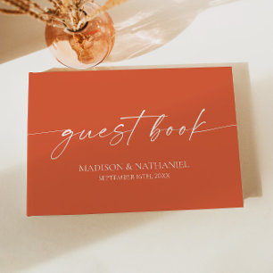 Livro De Visitas Casamento Elegante Minimalista Moderno Verona Suns