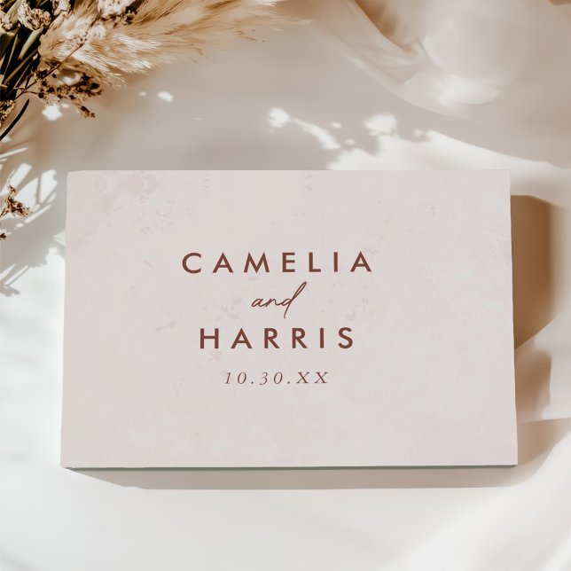 Livro De Visitas Casamento Elegante Moderno Minimalista (Criador carregado)