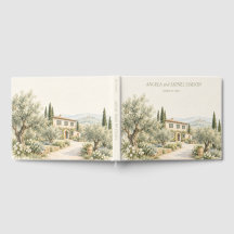 Casamento em Aquarela de Villa Toscana com Oliveir
