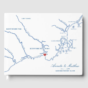 Livro De Visitas Casamento em Kennebunkport Maine