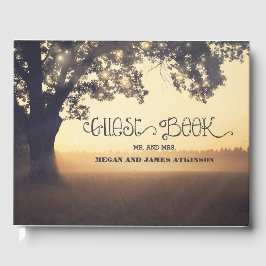 Livro De Visitas Casamento Externo das Luzes das Árvores