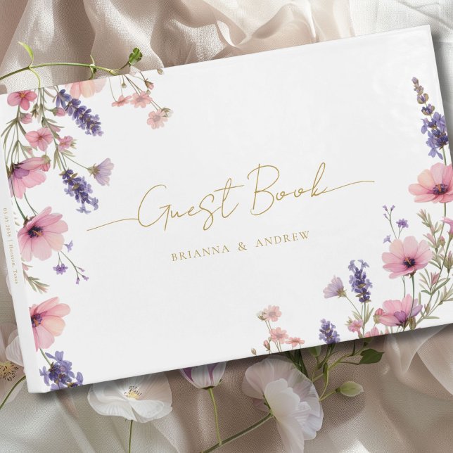 Livro De Visitas Casamento Floral específico do cliente (Customer specific Floral Wedding Guest Book)