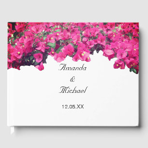 Livro De Visitas Casamento Floral Tropical