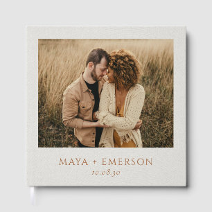 Livro De Visitas Casamento Foto Boho Rústico