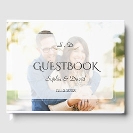 Livro De Visitas Casamento Geométrico Com Foto Esmaecida