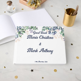 Livro De Visitas Casamento Harmonia de Flores Silvestres