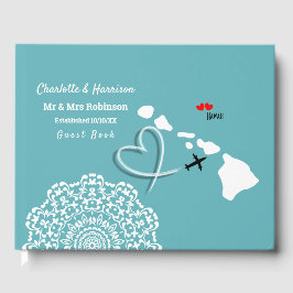 Livro De Visitas Casamento Hawaii de Destino