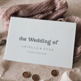 Livro De Visitas Casamento Minimal Formal Elegante