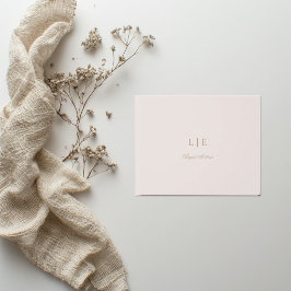 Livro De Visitas Casamento Minimalista Elegante Rosa Dourado Monogr