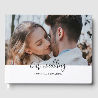 Livro De Visitas Casamento moderno de cruzeiro de Watercolor