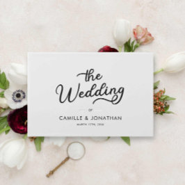 Livro De Visitas Casamento Moderno e Minimalista Elegante