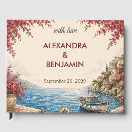 Livro De Visitas Casamento na Costa Amalfitana | Mediterrâneo Român