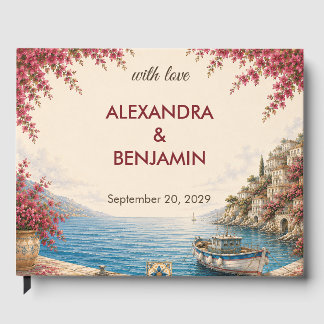 Livro De Visitas Casamento na Costa Amalfitana | Mediterrâneo Român