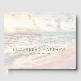 Livro De Visitas Casamento na Praia ao Pôr do Sol | Casamento à Bei