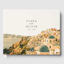 Casamento no Mar Egeu com Caldera de Santorini em 