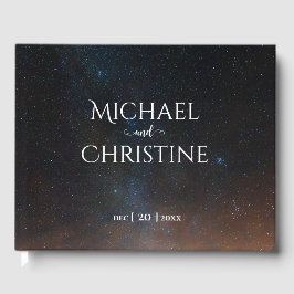 Livro De Visitas Casamento noturno sob as estrelas