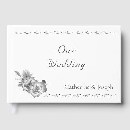 Livro De Visitas Casamento Nupcial Rosa Católico