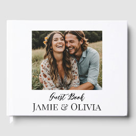 Livro De Visitas Casamento Personalizado - adicione foto e data