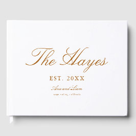 Livro De Visitas Casamento Personalizado da Caligrafia Moderna