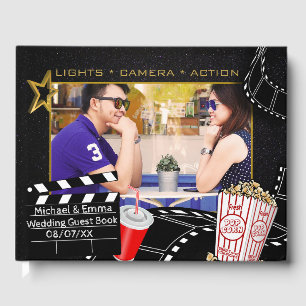 Livro De Visitas Casamento personalizado da estrela de cinema
