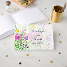 Casamento personalizado de flores silvestres prima