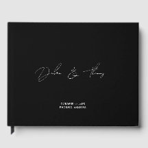 Casamento Personalizado Moderno Minimalista Preto 