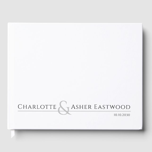 Livro De Visitas Casamento Personalizado para Casais (Frente)