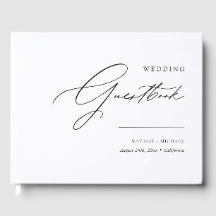 Livro De Visitas Casamento Personalizado Personalizado Moderno Eleg