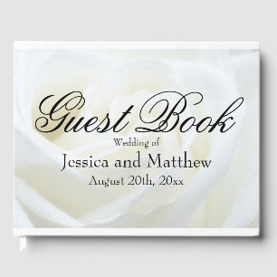 Livro De Visitas Casamento personalizado tradicional do rosa branco