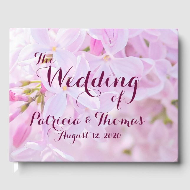 Livro De Visitas Casamento personalizável (Frente)