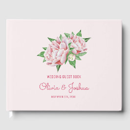 Livro De Visitas Casamento Pink Peony