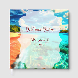 Livro de Visitas Casamento Praia Personalizado Lem