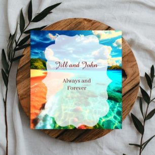 Livro de Visitas Casamento Praia Personalizado Lem