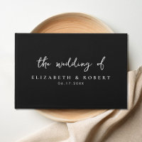 Casamento preto e branco com Script Elegante Simpl
