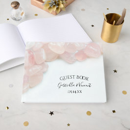 Livro De Visitas Casamento Rosa Rosa Rosa Quartz
